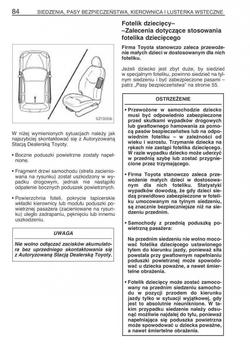 Toyota Yaris I 1 Vitz Echo instrukcja obslugi / page 91