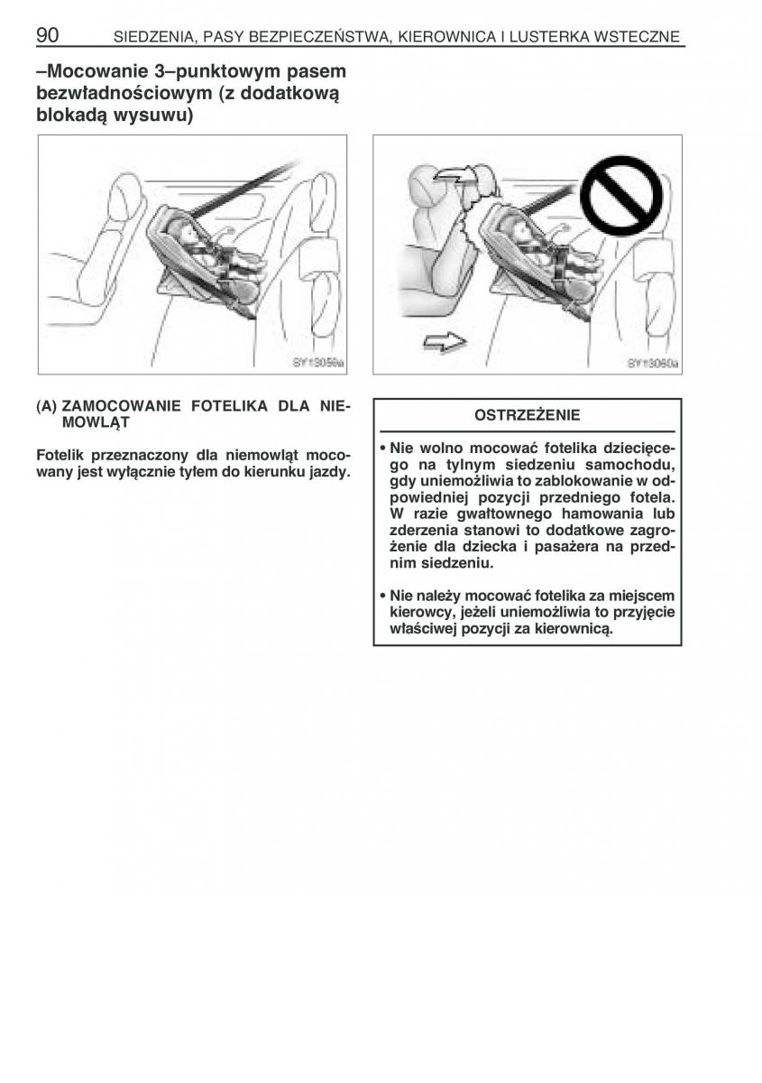 Toyota Yaris I 1 Vitz Echo instrukcja obslugi / page 97