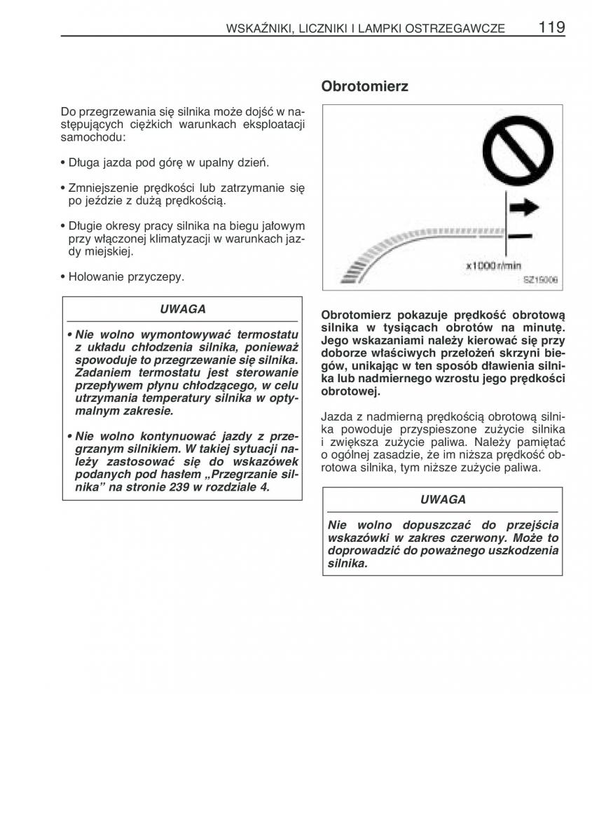 Toyota Yaris I 1 Vitz Echo instrukcja obslugi / page 126