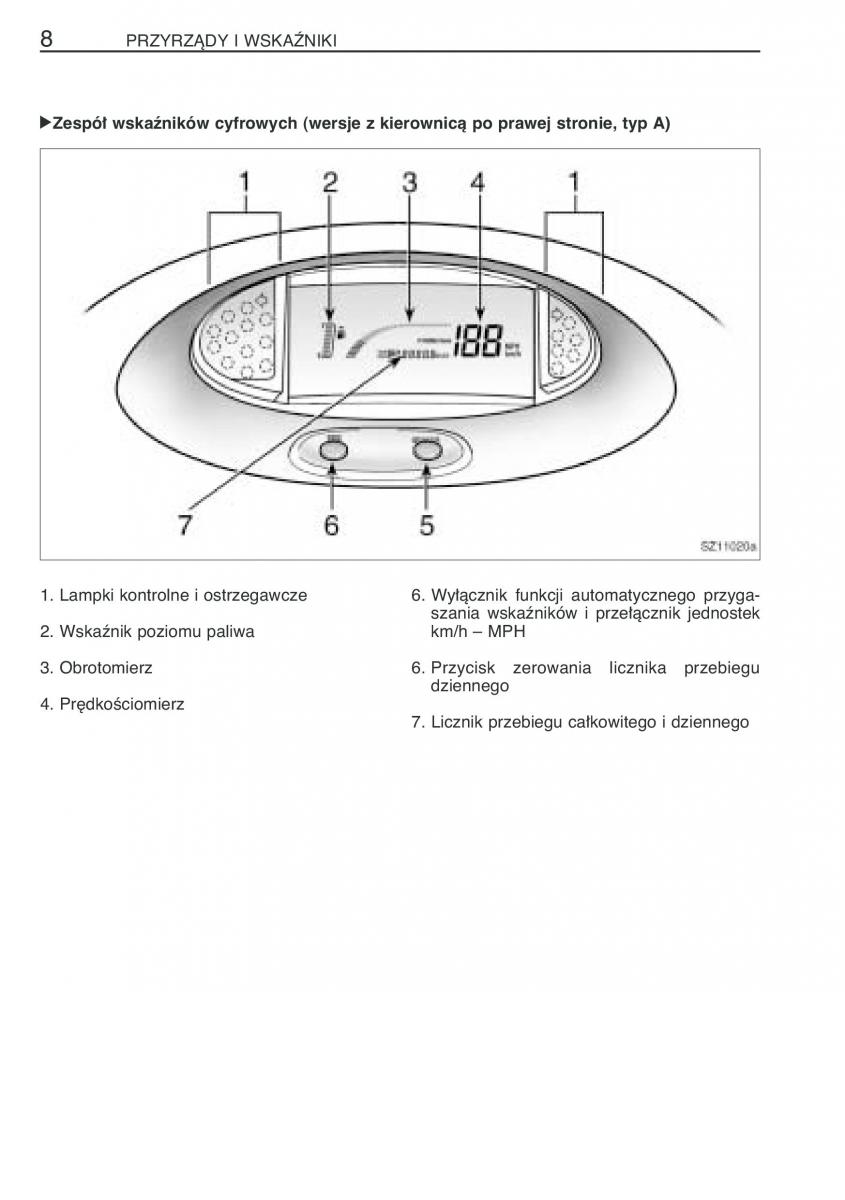 Toyota Yaris I 1 Vitz Echo instrukcja obslugi / page 15