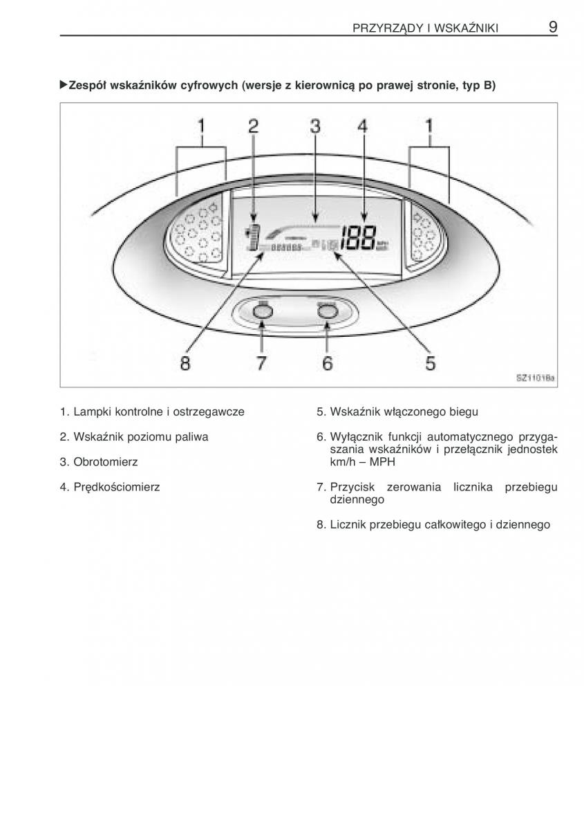 Toyota Yaris I 1 Vitz Echo instrukcja obslugi / page 16