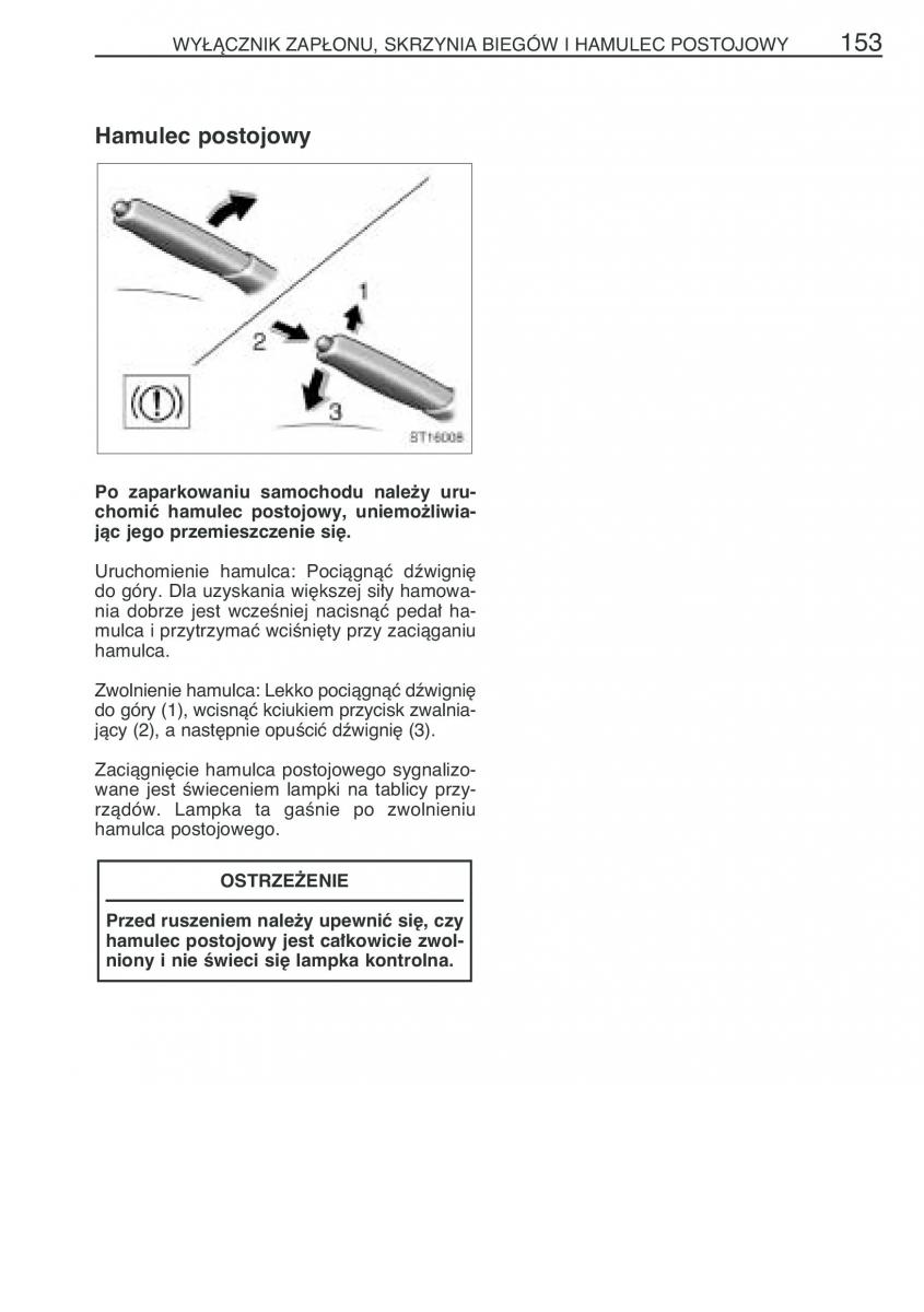 Toyota Yaris I 1 Vitz Echo instrukcja obslugi / page 160