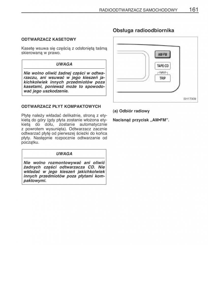 Toyota Yaris I 1 Vitz Echo instrukcja obslugi / page 168