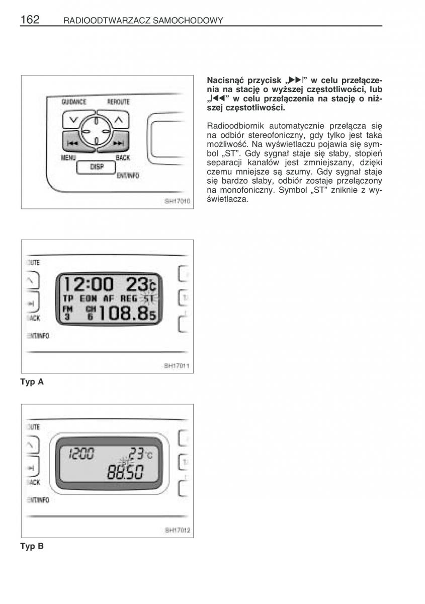 Toyota Yaris I 1 Vitz Echo instrukcja obslugi / page 169