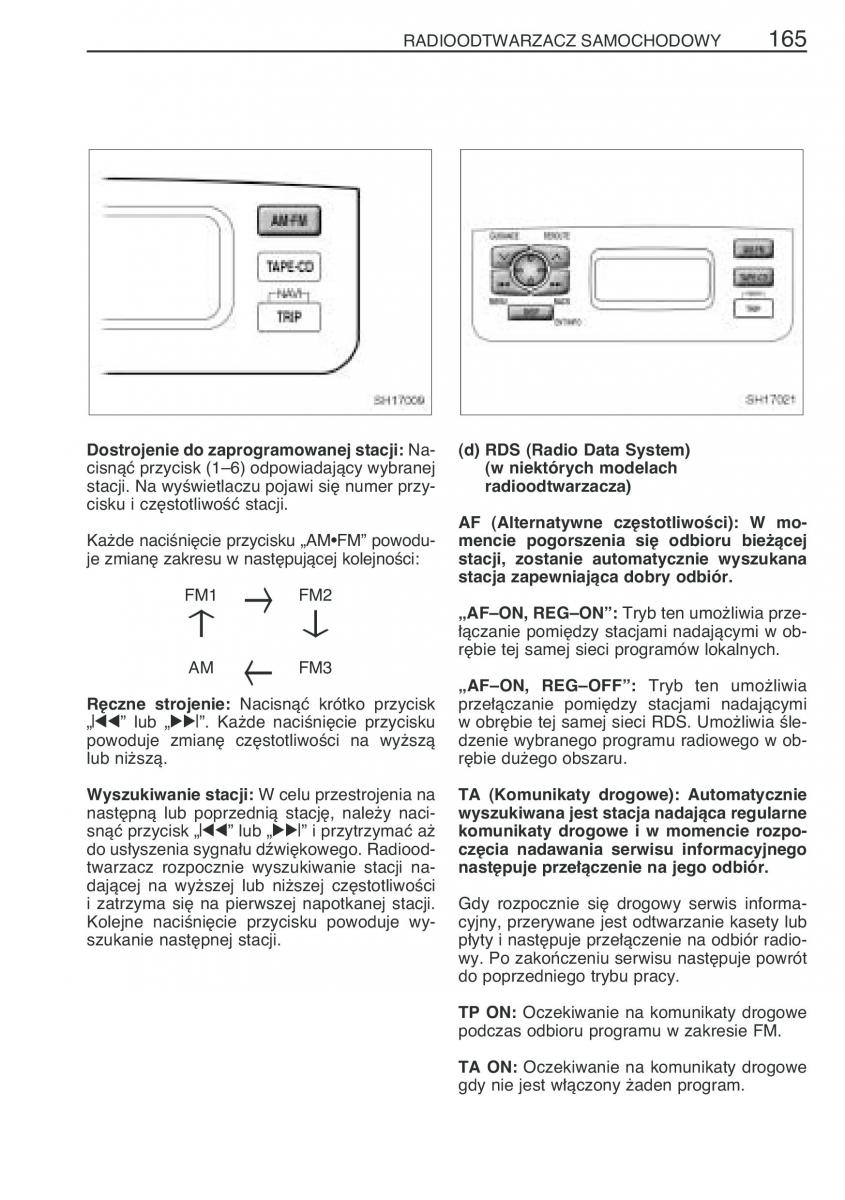 Toyota Yaris I 1 Vitz Echo instrukcja obslugi / page 172