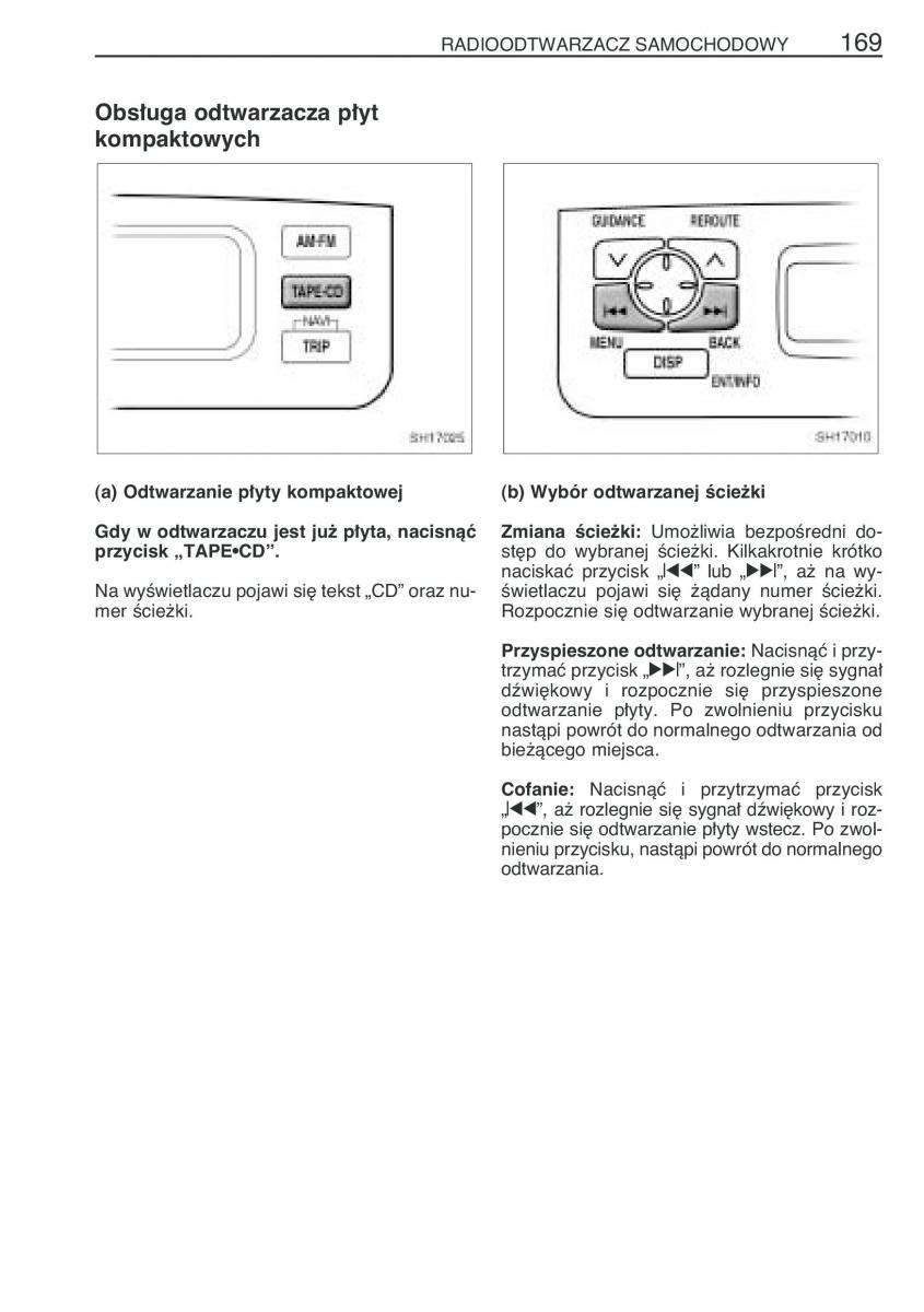 Toyota Yaris I 1 Vitz Echo instrukcja obslugi / page 176