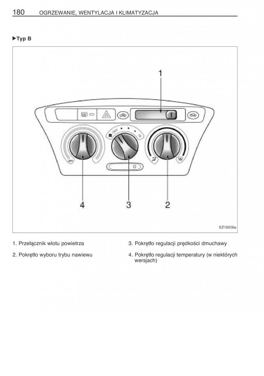 Toyota Yaris I 1 Vitz Echo instrukcja obslugi / page 187