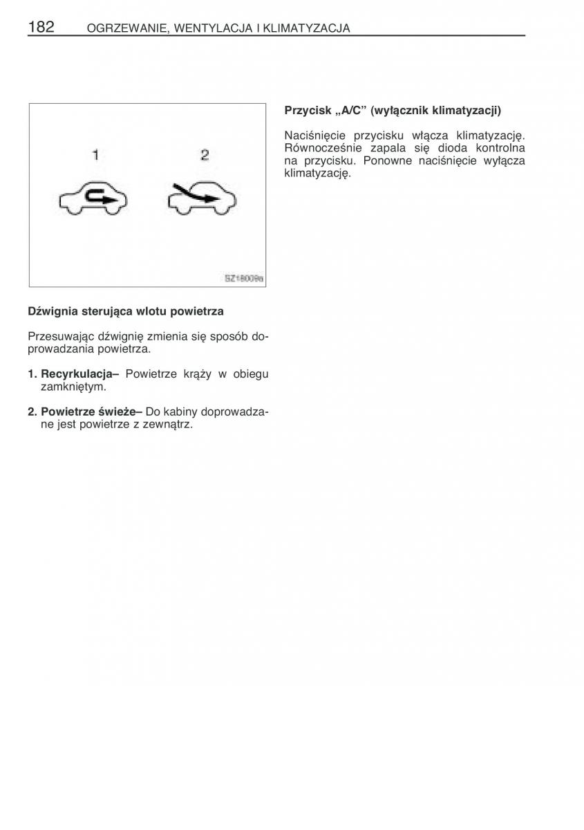 Toyota Yaris I 1 Vitz Echo instrukcja obslugi / page 189