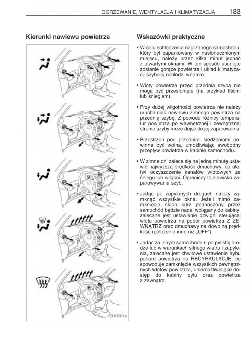 Toyota Yaris I 1 Vitz Echo instrukcja obslugi / page 190