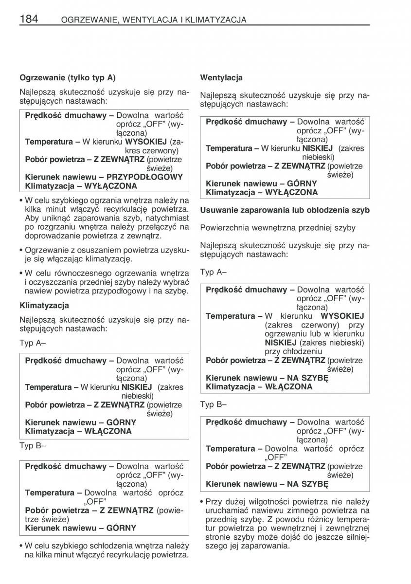 Toyota Yaris I 1 Vitz Echo instrukcja obslugi / page 191