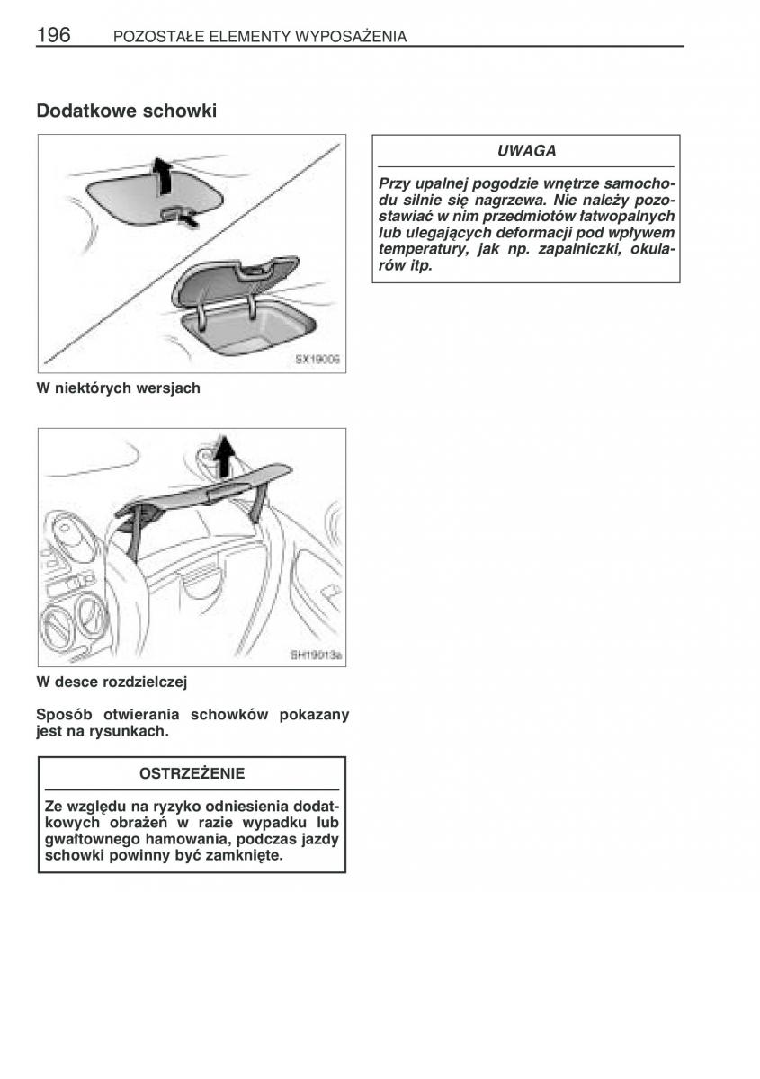 Toyota Yaris I 1 Vitz Echo instrukcja obslugi / page 203