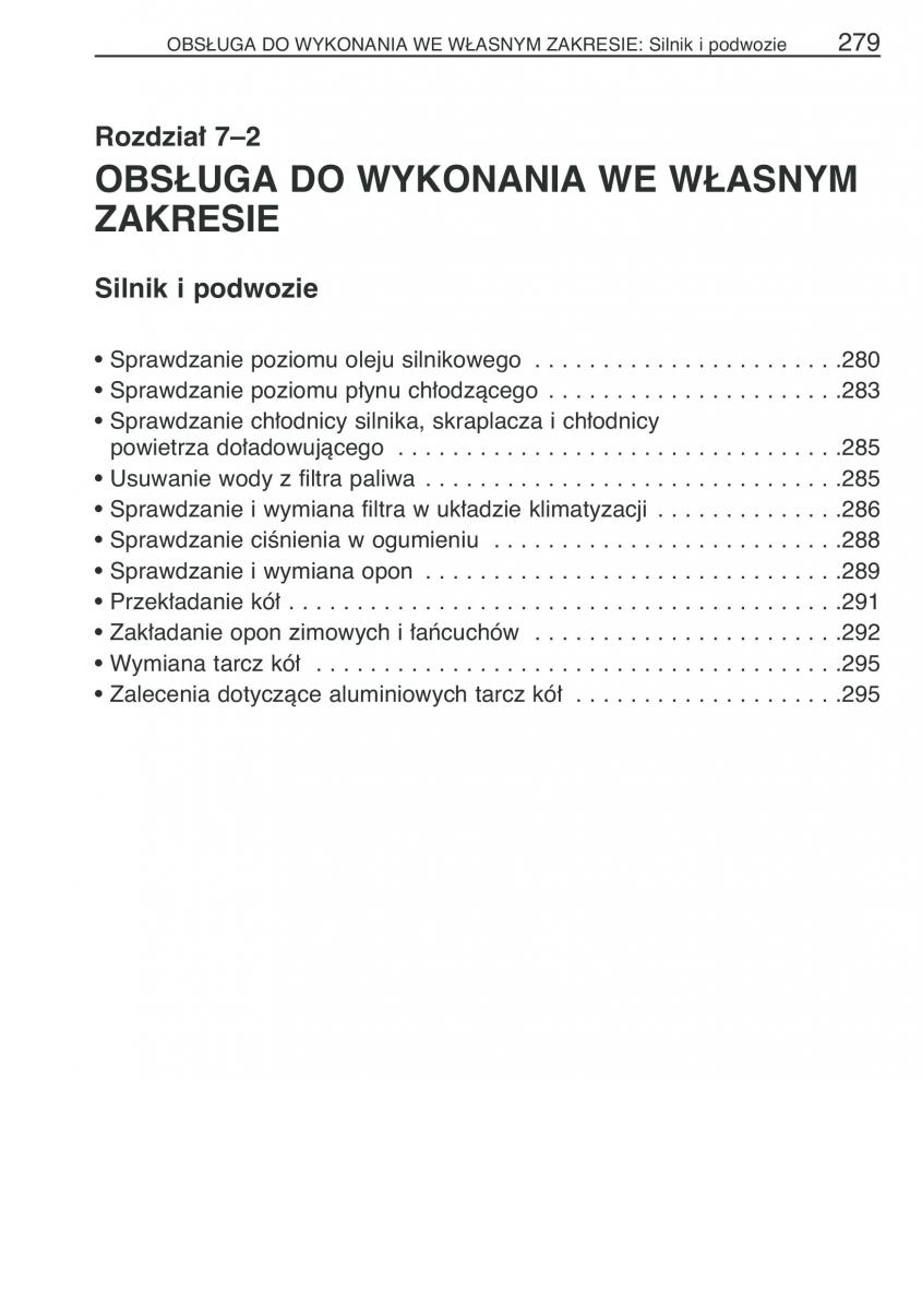 Toyota Yaris I 1 Vitz Echo instrukcja obslugi / page 286