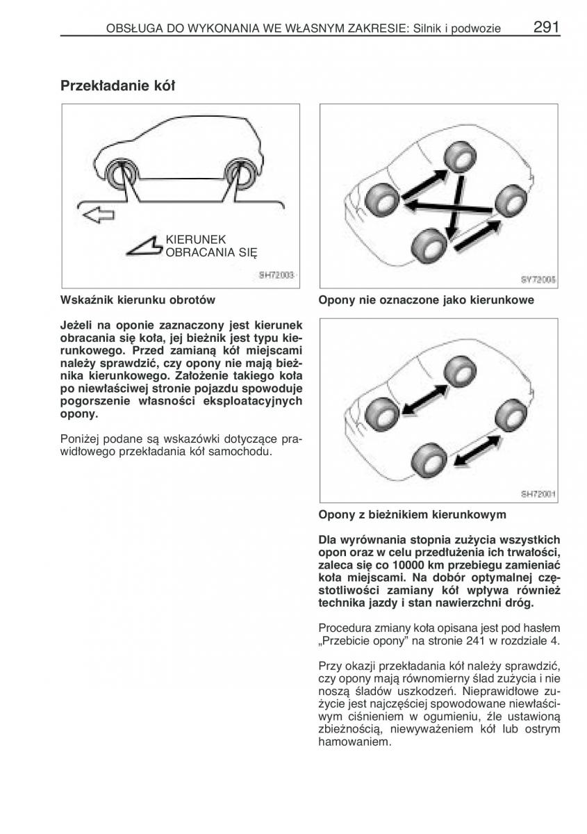 Toyota Yaris I 1 Vitz Echo instrukcja obslugi / page 298