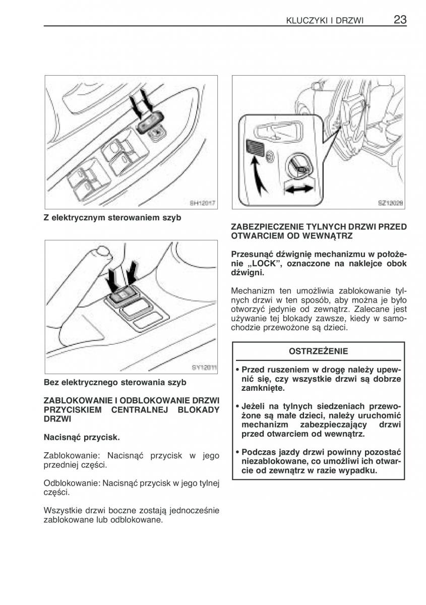 Toyota Yaris I 1 Vitz Echo instrukcja obslugi / page 30