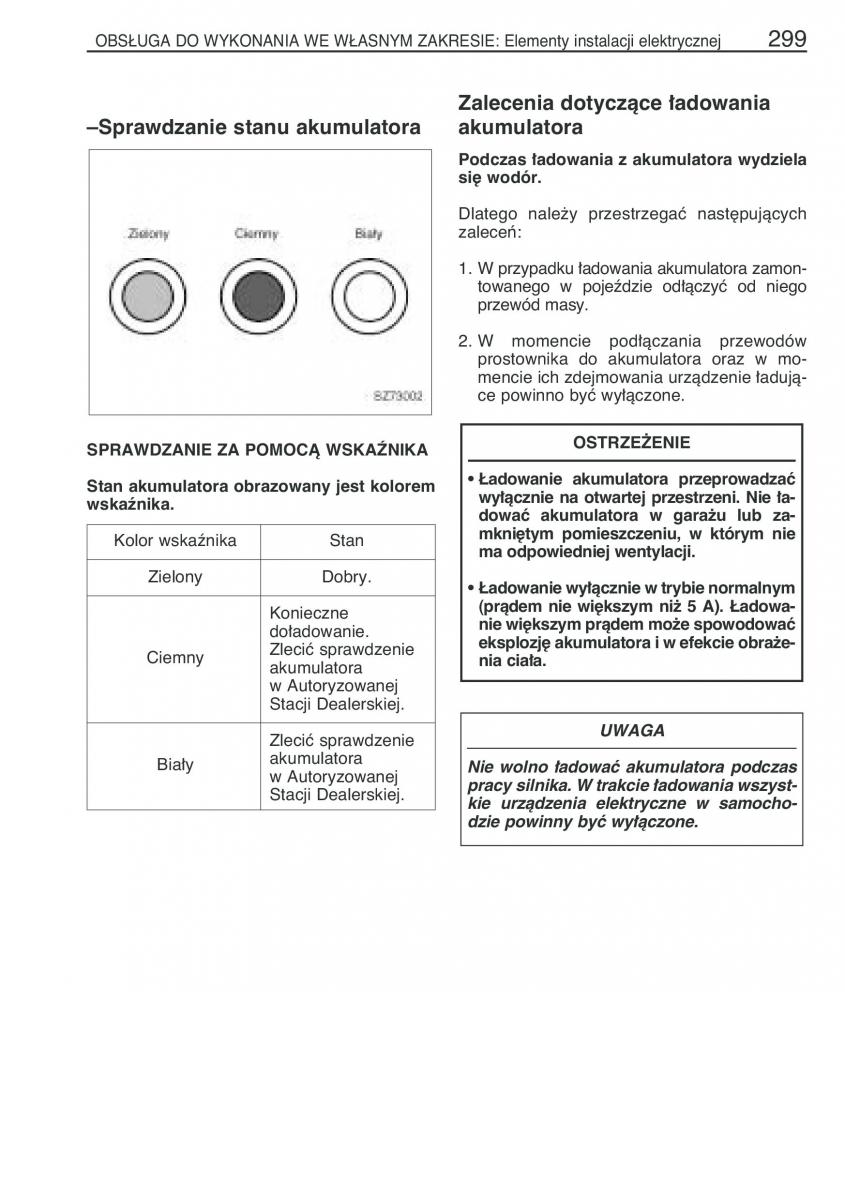 Toyota Yaris I 1 Vitz Echo instrukcja obslugi / page 306