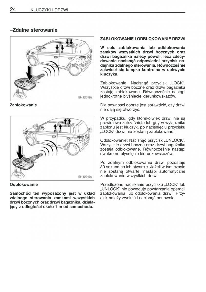 Toyota Yaris I 1 Vitz Echo instrukcja obslugi / page 31