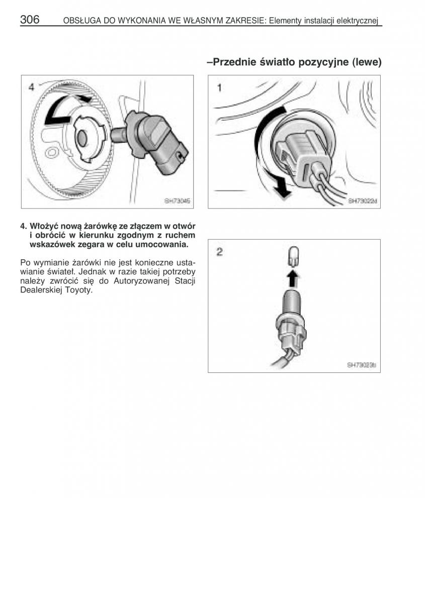 Toyota Yaris I 1 Vitz Echo instrukcja obslugi / page 313