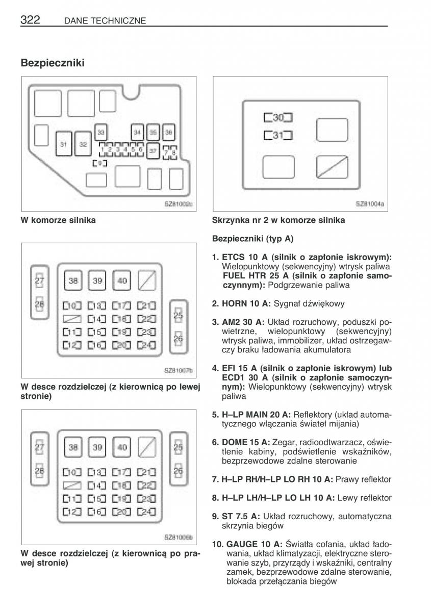 Toyota Yaris I 1 Vitz Echo instrukcja obslugi / page 329