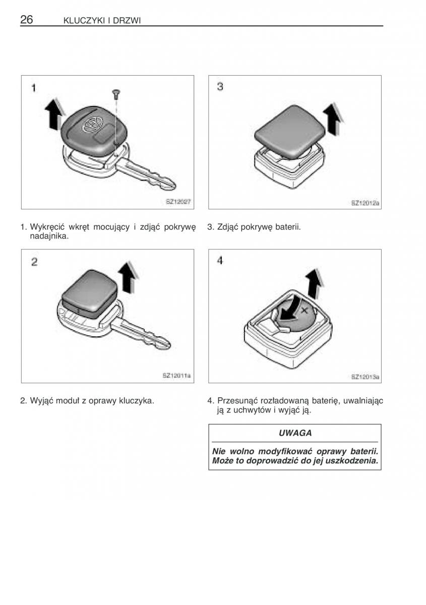 Toyota Yaris I 1 Vitz Echo instrukcja obslugi / page 33