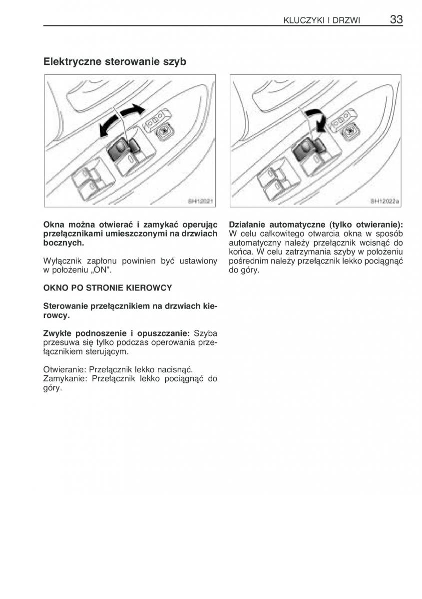 Toyota Yaris I 1 Vitz Echo instrukcja obslugi / page 40