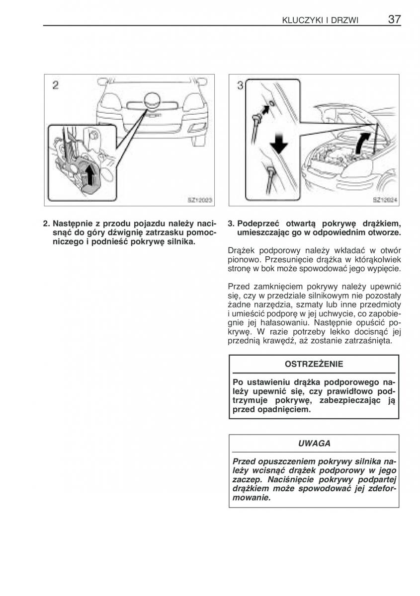 Toyota Yaris I 1 Vitz Echo instrukcja obslugi / page 44