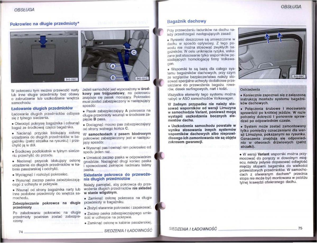 VW Passat B5 instrukcja obslugi / page 37