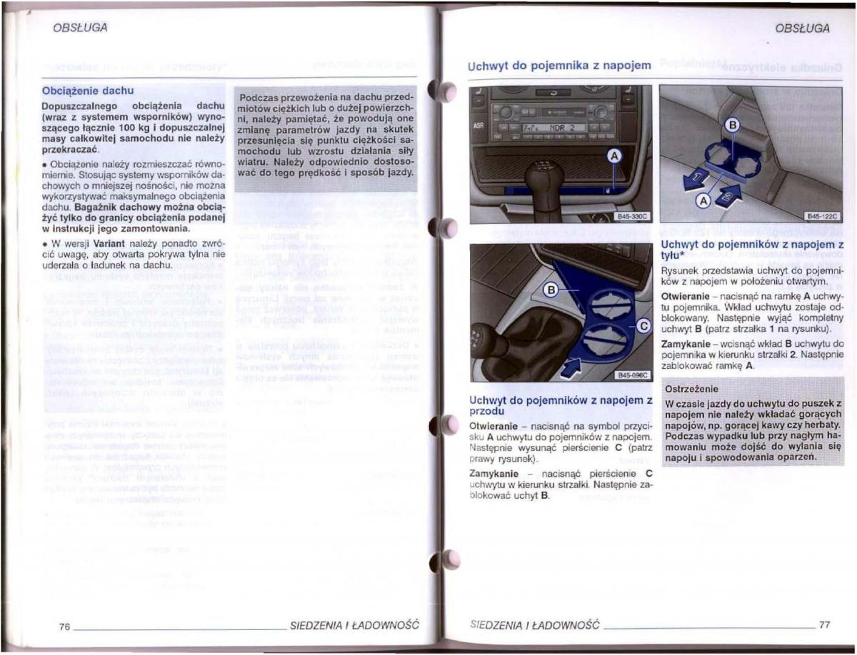 VW Passat B5 instrukcja obslugi / page 38