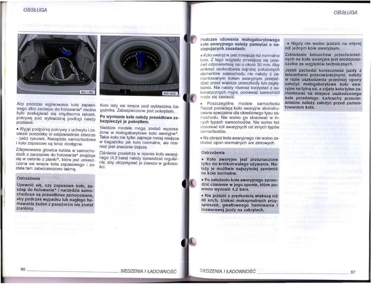 VW Passat B5 instrukcja obslugi / page 43