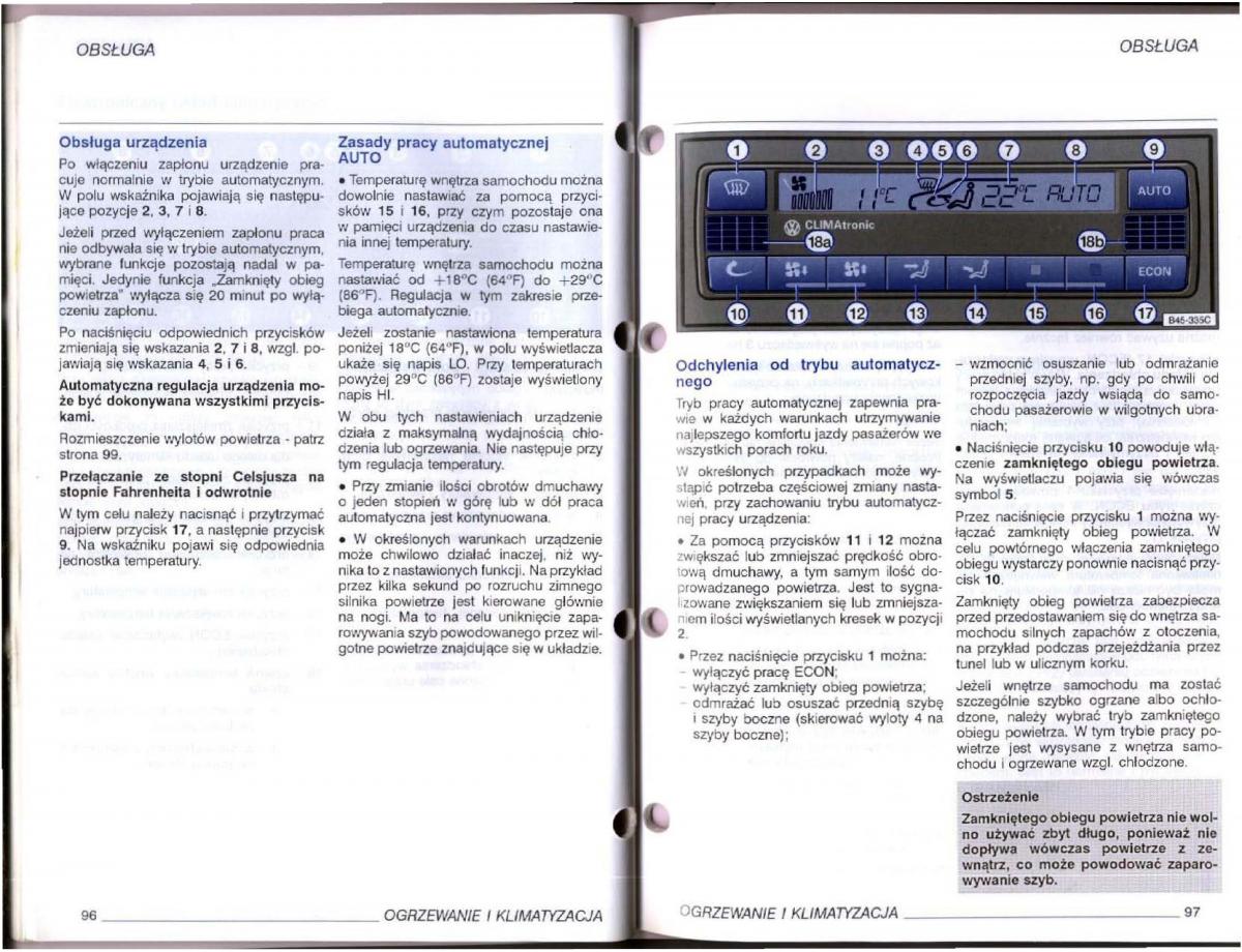 VW Passat B5 instrukcja obslugi / page 48