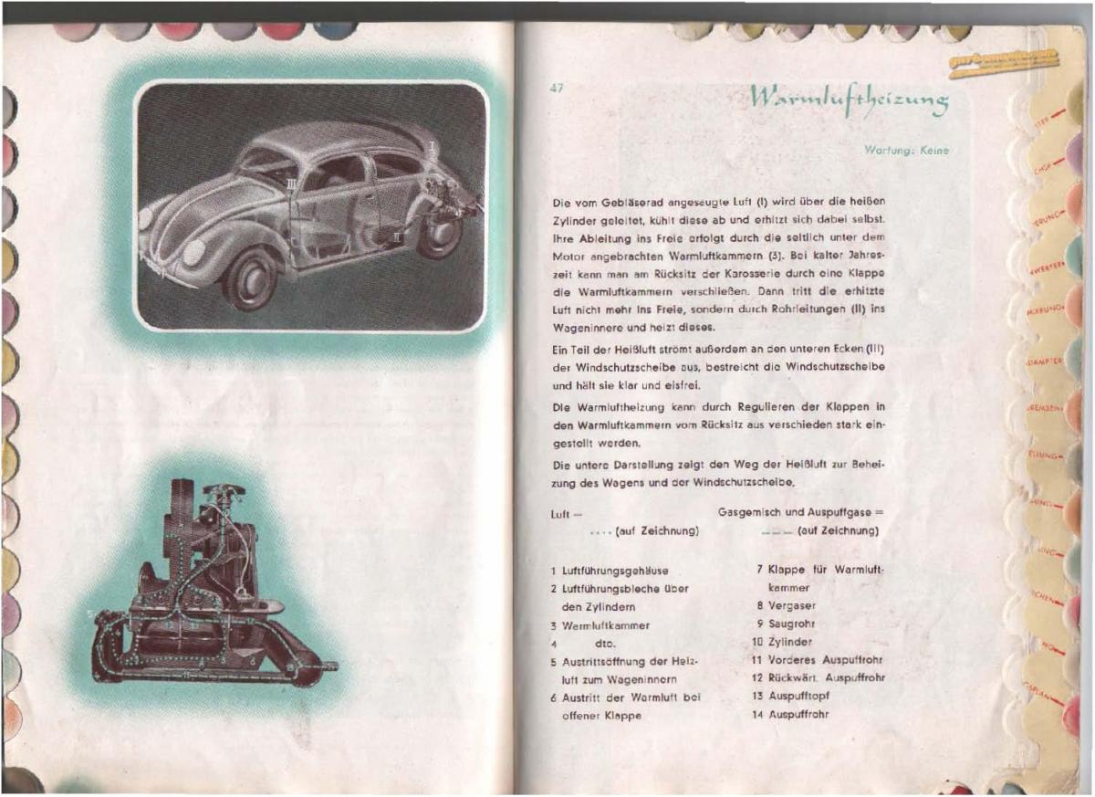 VW Beetle 1939 Garbus owners manual Handbuch / page 24