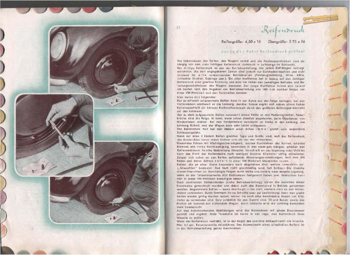 VW Beetle 1939 Garbus owners manual Handbuch / page 26