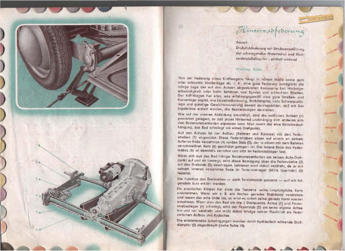 VW Beetle 1939 Garbus owners manual Handbuch / page 28