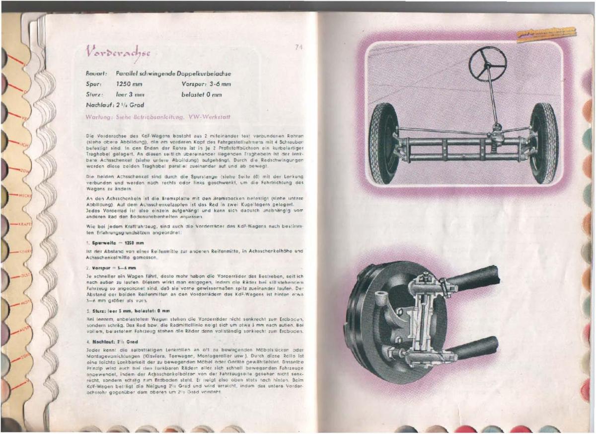 VW Beetle 1939 Garbus owners manual Handbuch / page 39