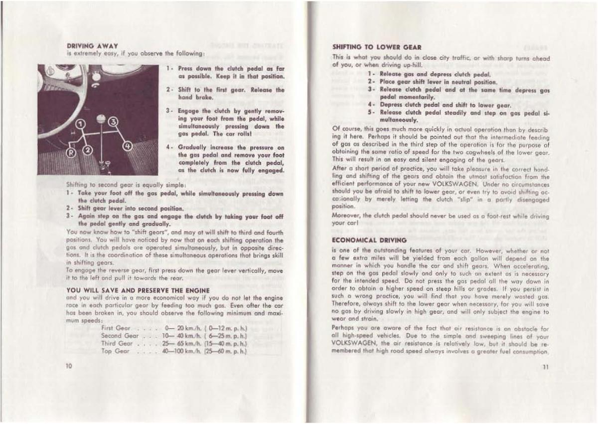 VW Beetle 1952 Garbus owners manual / page 26