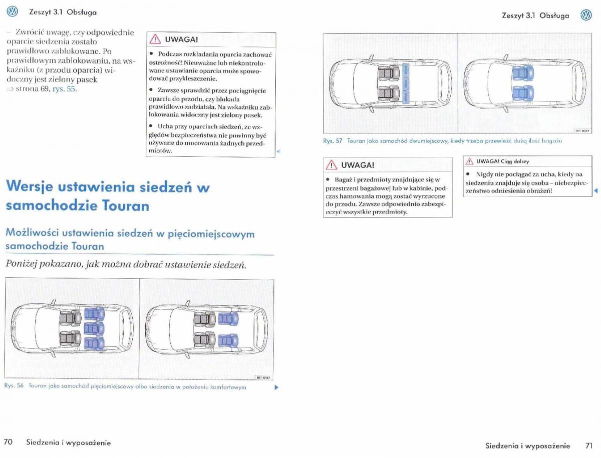 instrukcja obsługi  VW Touran I 1 instrukcja / page 37
