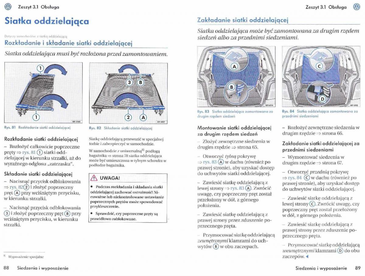 instrukcja obsługi  VW Touran I 1 instrukcja / page 46