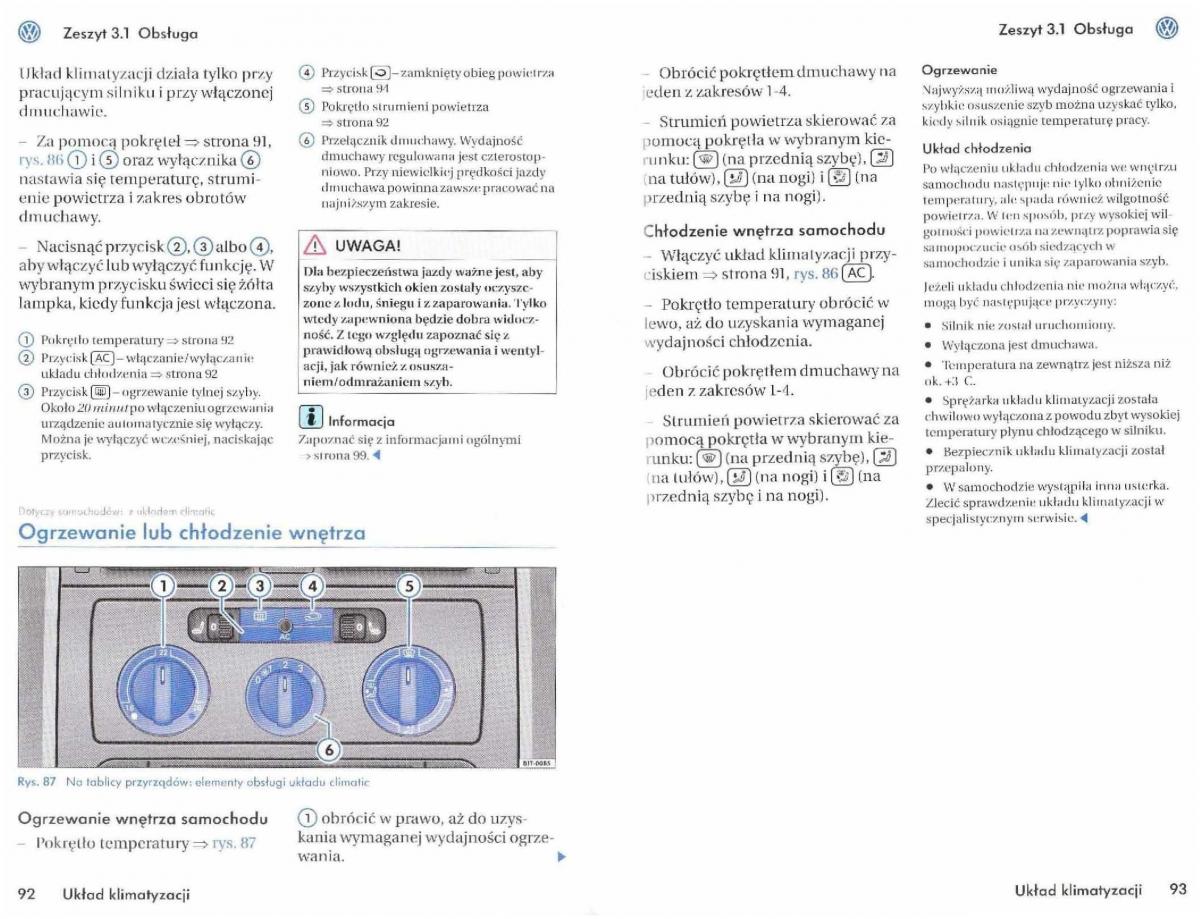 instrukcja obsługi  VW Touran I 1 instrukcja / page 48