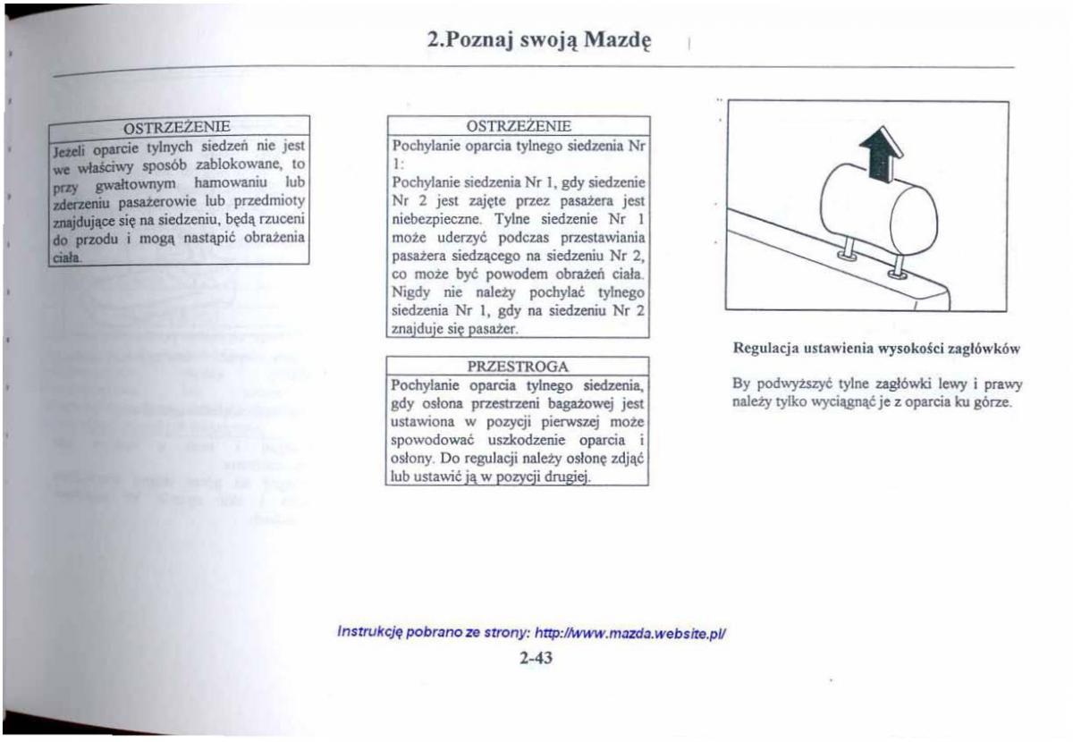 Mazda 626 V instrukcja obslugi / page 55