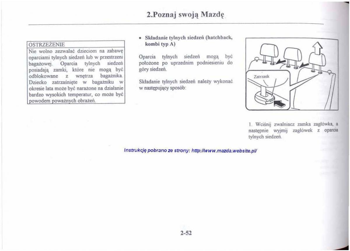 Mazda 626 V instrukcja obslugi / page 64