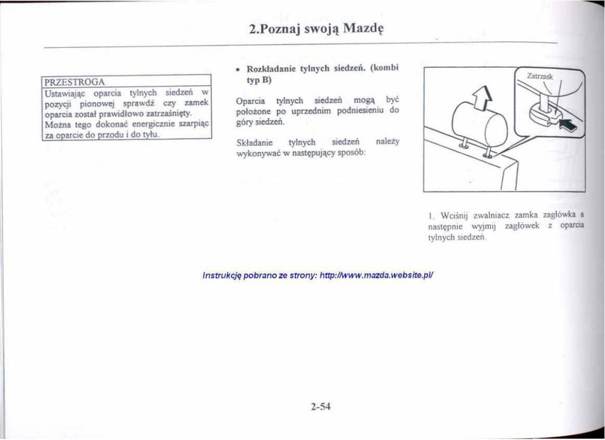 Mazda 626 V instrukcja obslugi / page 66