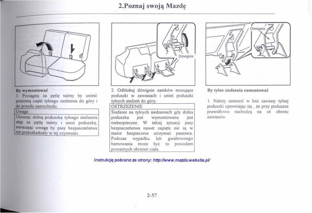 Mazda 626 V instrukcja obslugi / page 69