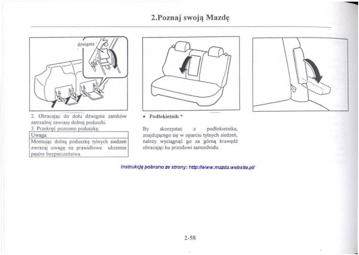 Mazda 626 V instrukcja obslugi / page 70