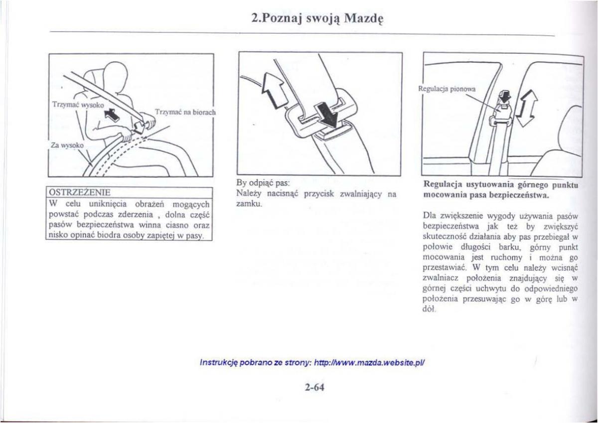 Mazda 626 V instrukcja obslugi / page 76