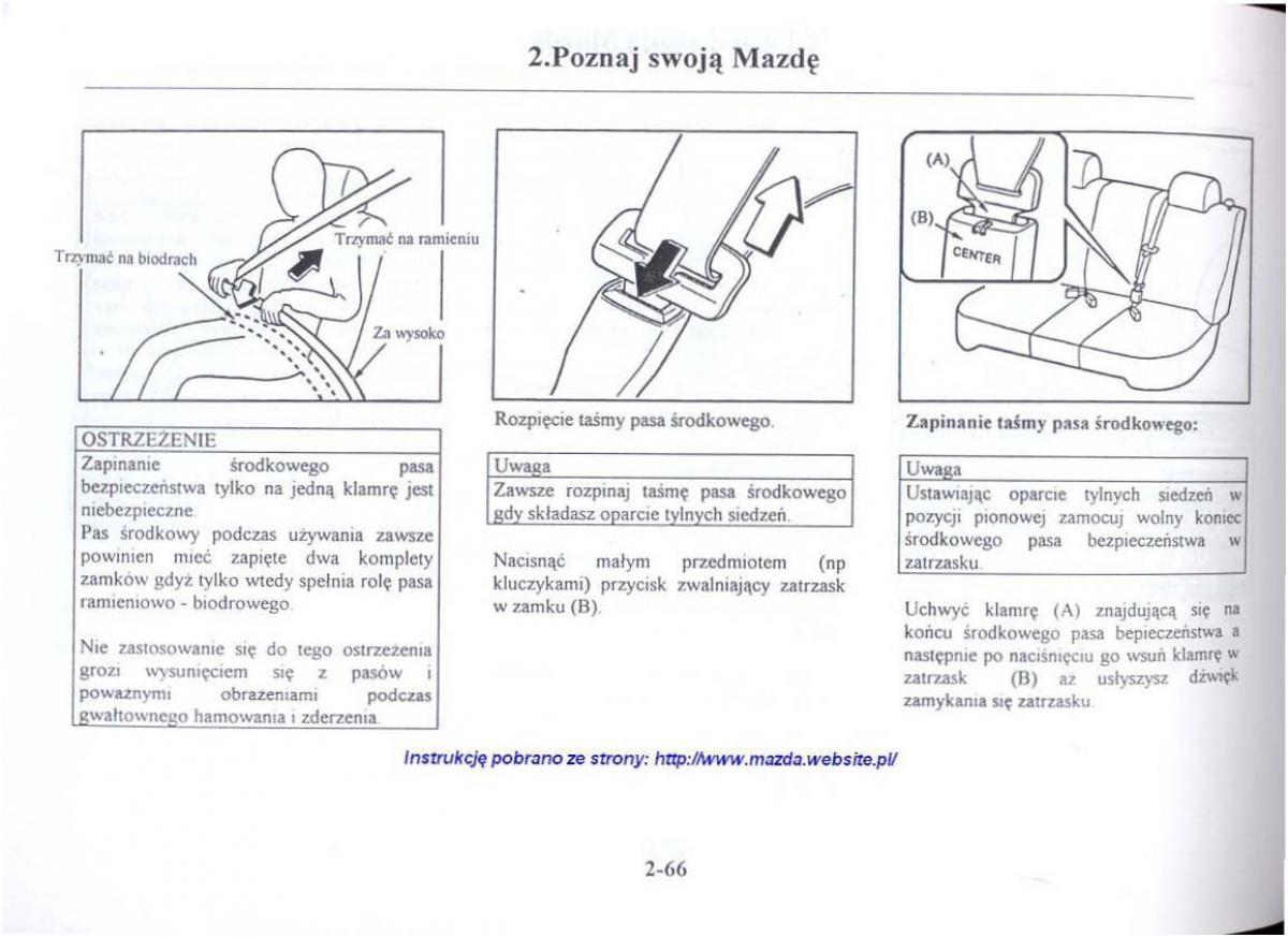 Mazda 626 V instrukcja obslugi / page 78