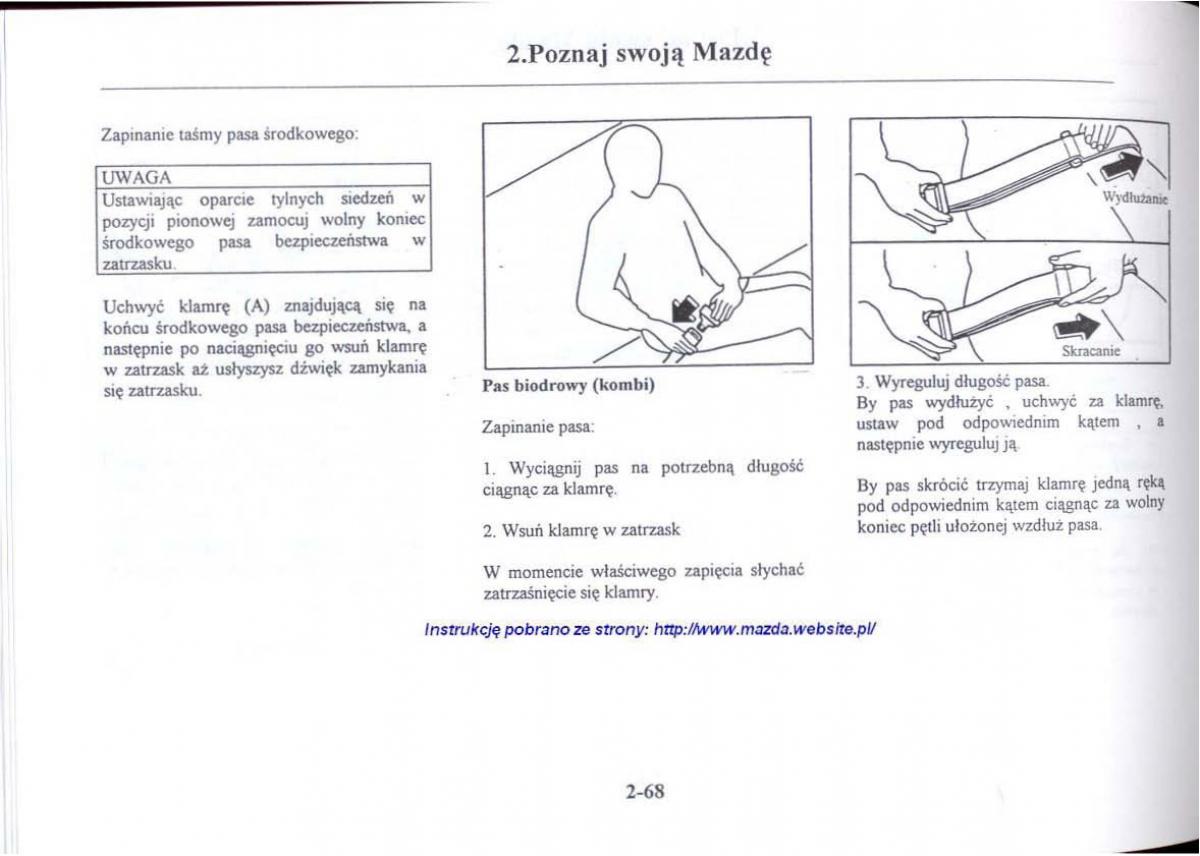 Mazda 626 V instrukcja obslugi / page 80