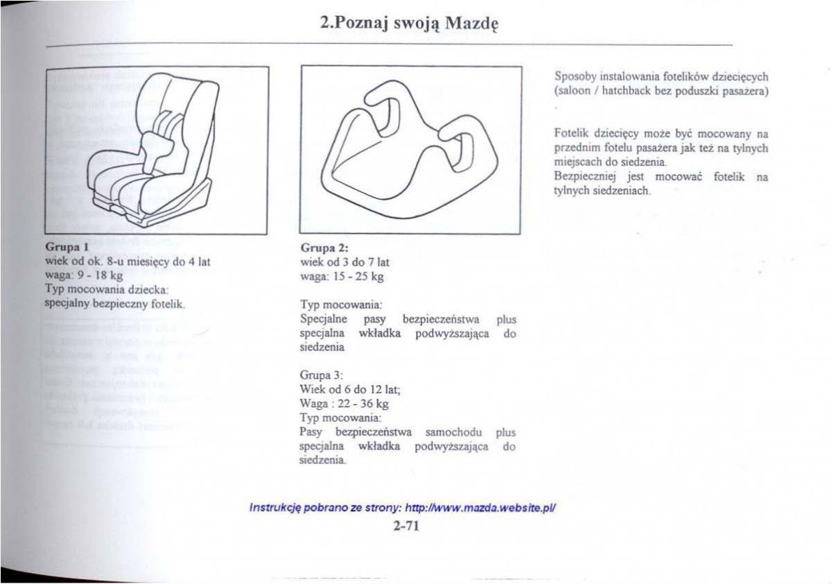 Mazda 626 V instrukcja obslugi / page 83