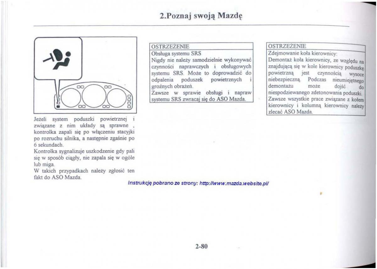 Mazda 626 V instrukcja obslugi / page 92