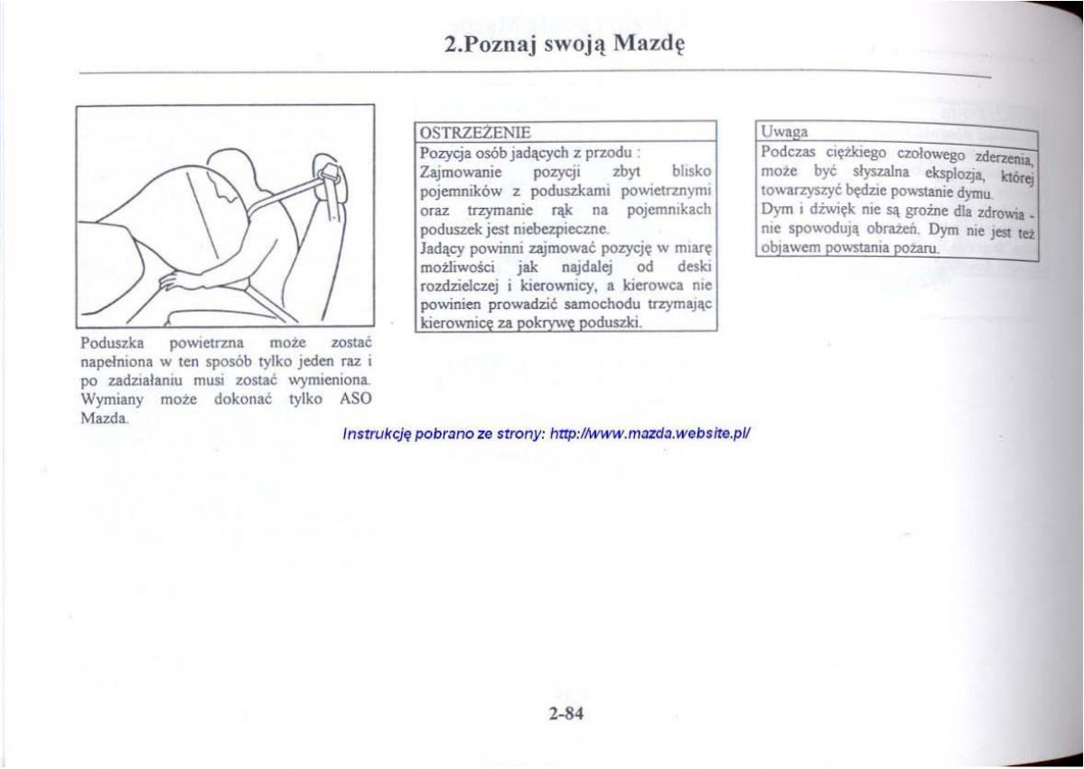 Mazda 626 V instrukcja obslugi / page 96