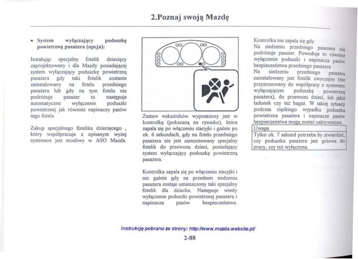 Mazda 626 V instrukcja obslugi / page 100