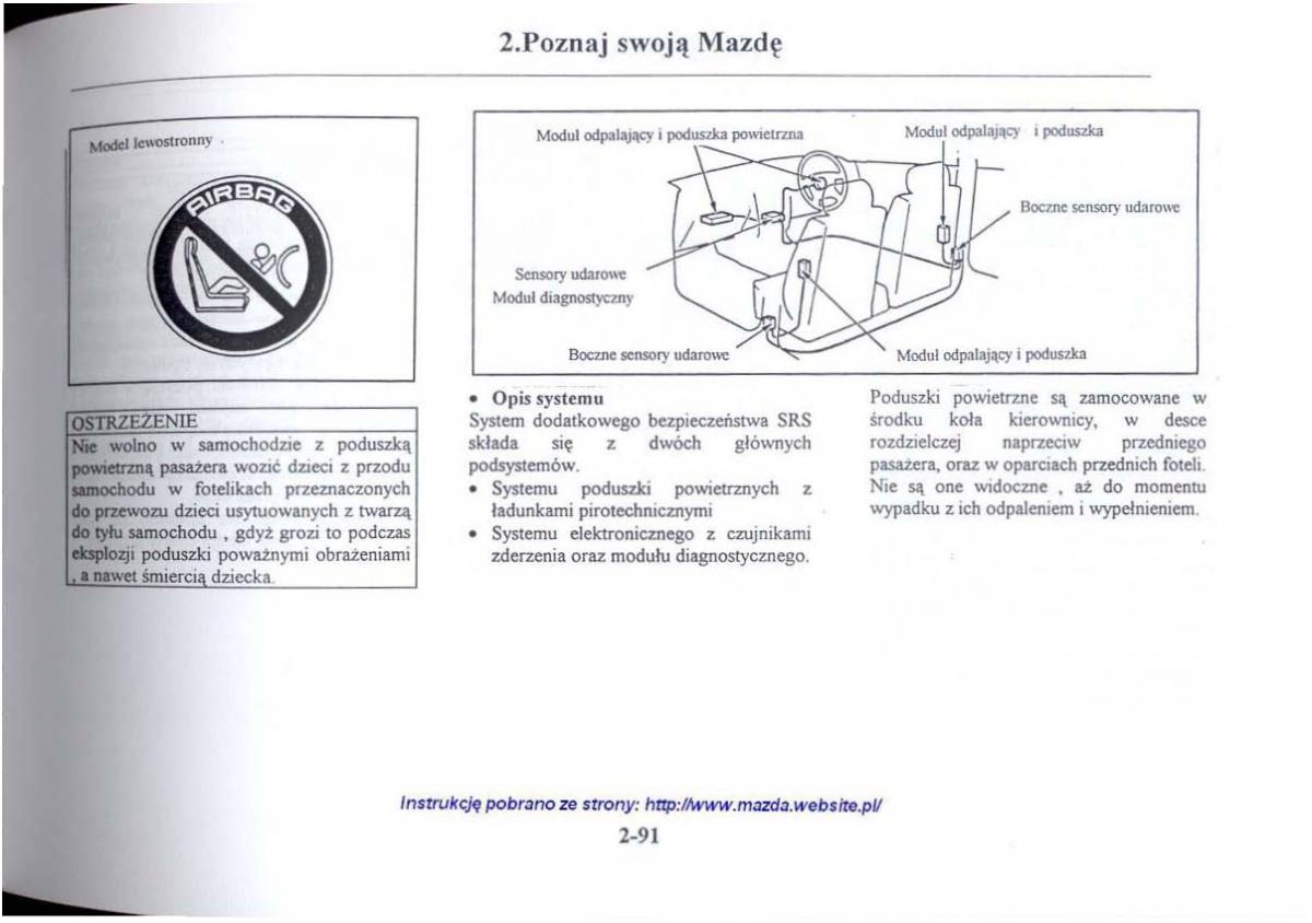 Mazda 626 V instrukcja obslugi / page 103